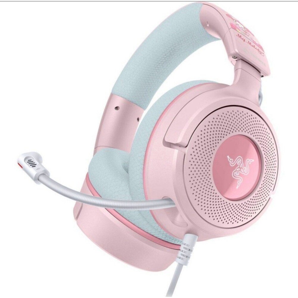 Pink Razer Kraken V4 X Wired Gaming Headset - My Melody Edition